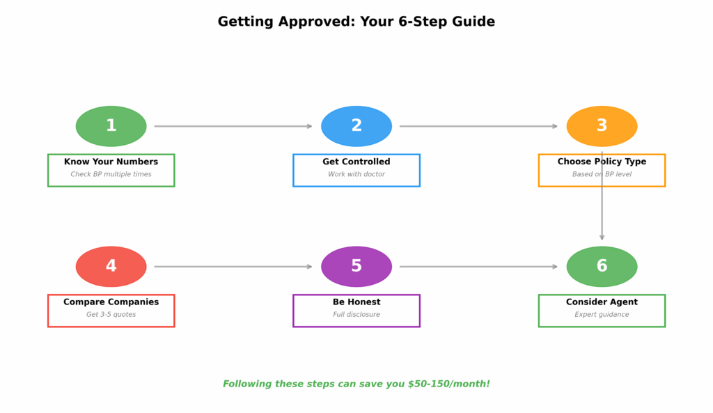 Six-step guide for seniors with high blood pressure to get approved for life insurance