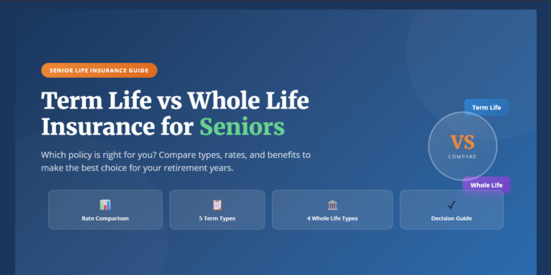 Term Life Insurance vs Whole Life Insurance for Seniors: Which Is Right for You?